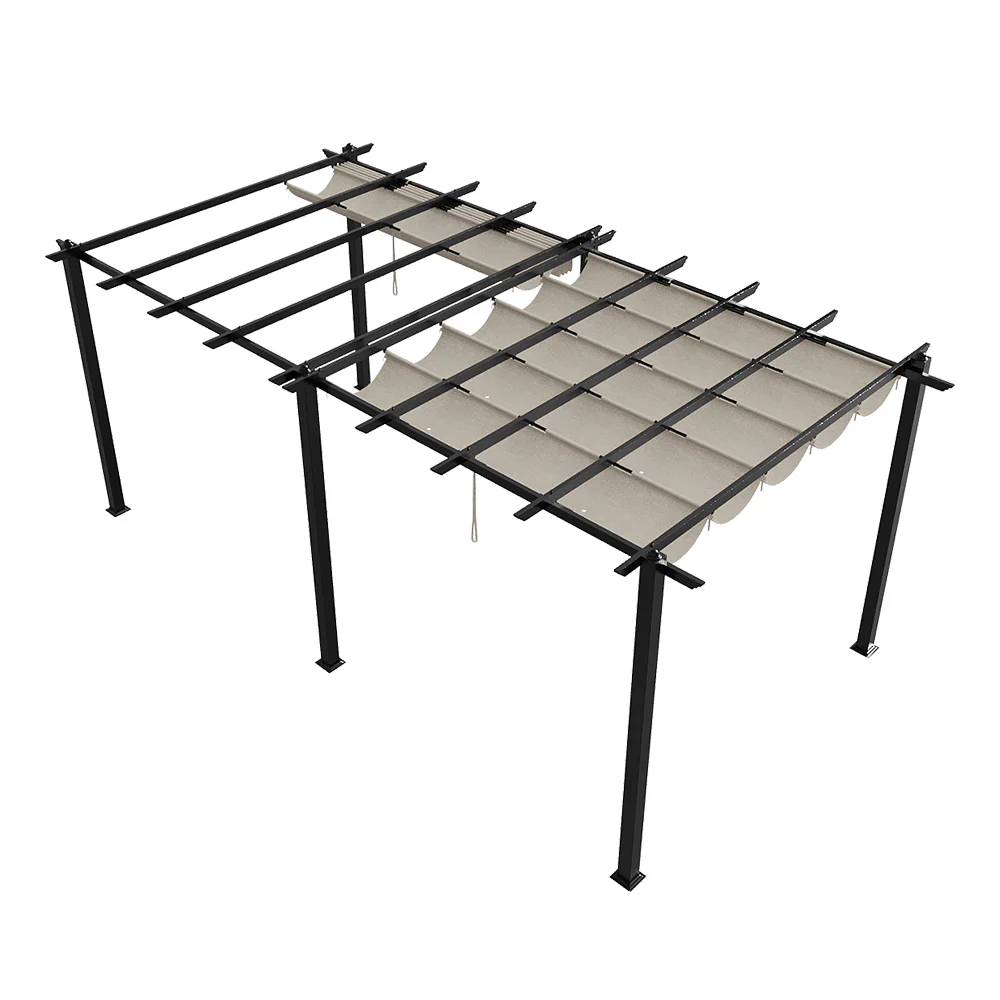 Breeins 10x20ft Aluminium Pergola With Retractable Roof - Image 4