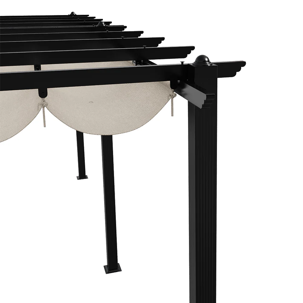 Breeins 10x20ft Aluminium Pergola With Retractable Roof - Image 5