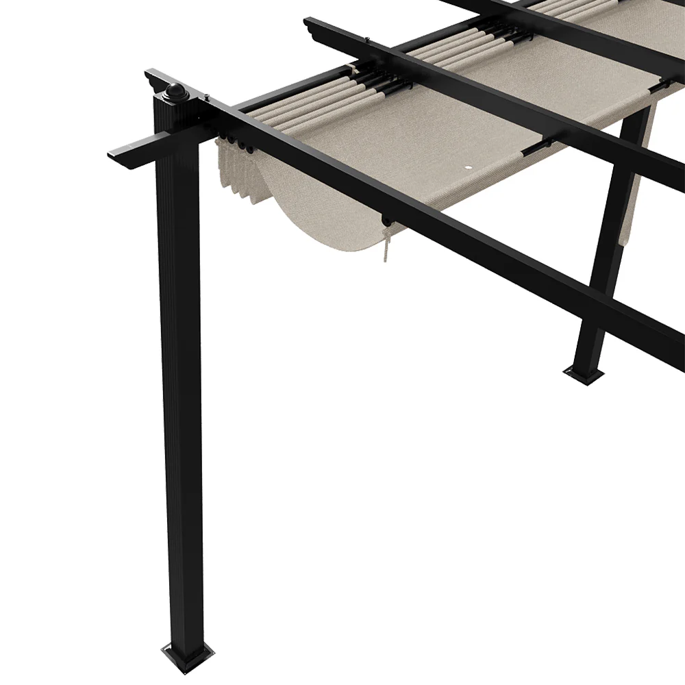 Breeins 10x20ft Aluminium Pergola With Retractable Roof - Image 6