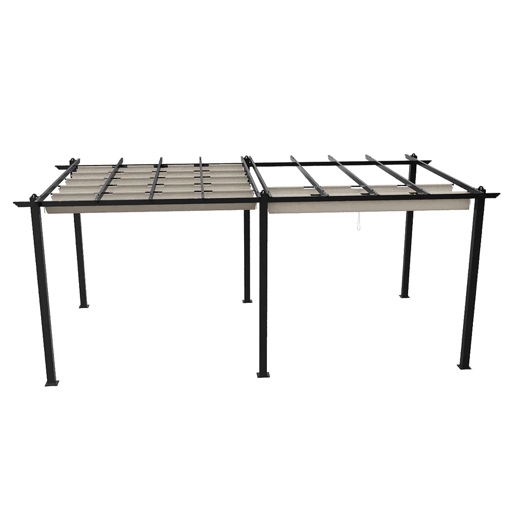 Breeins 10x20ft Aluminium Pergola With Retractable Roof - Image 7