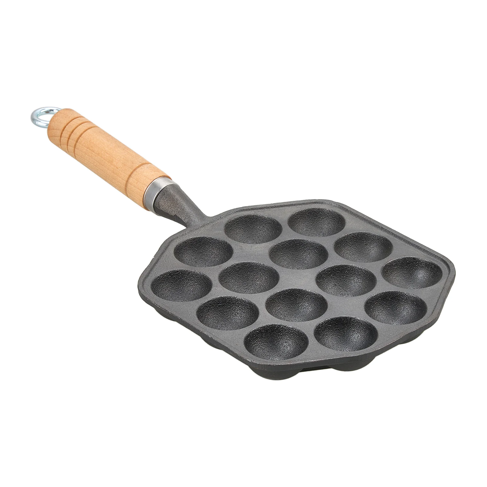 Breeins 14-Hole Cast Iron Takoyaki Pan