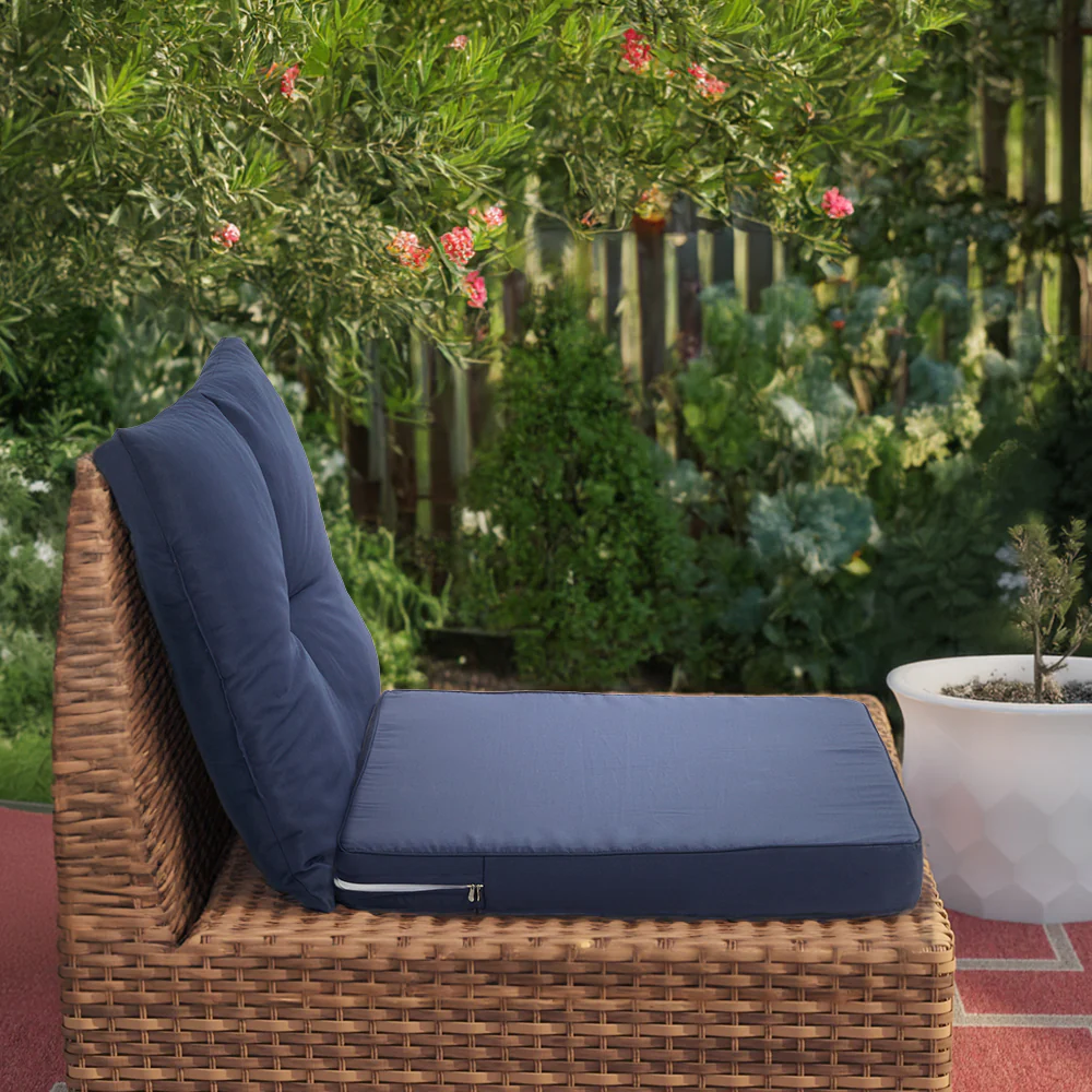 Breeins 2Pcs Outdoor Sofa Cushion Backrest Set