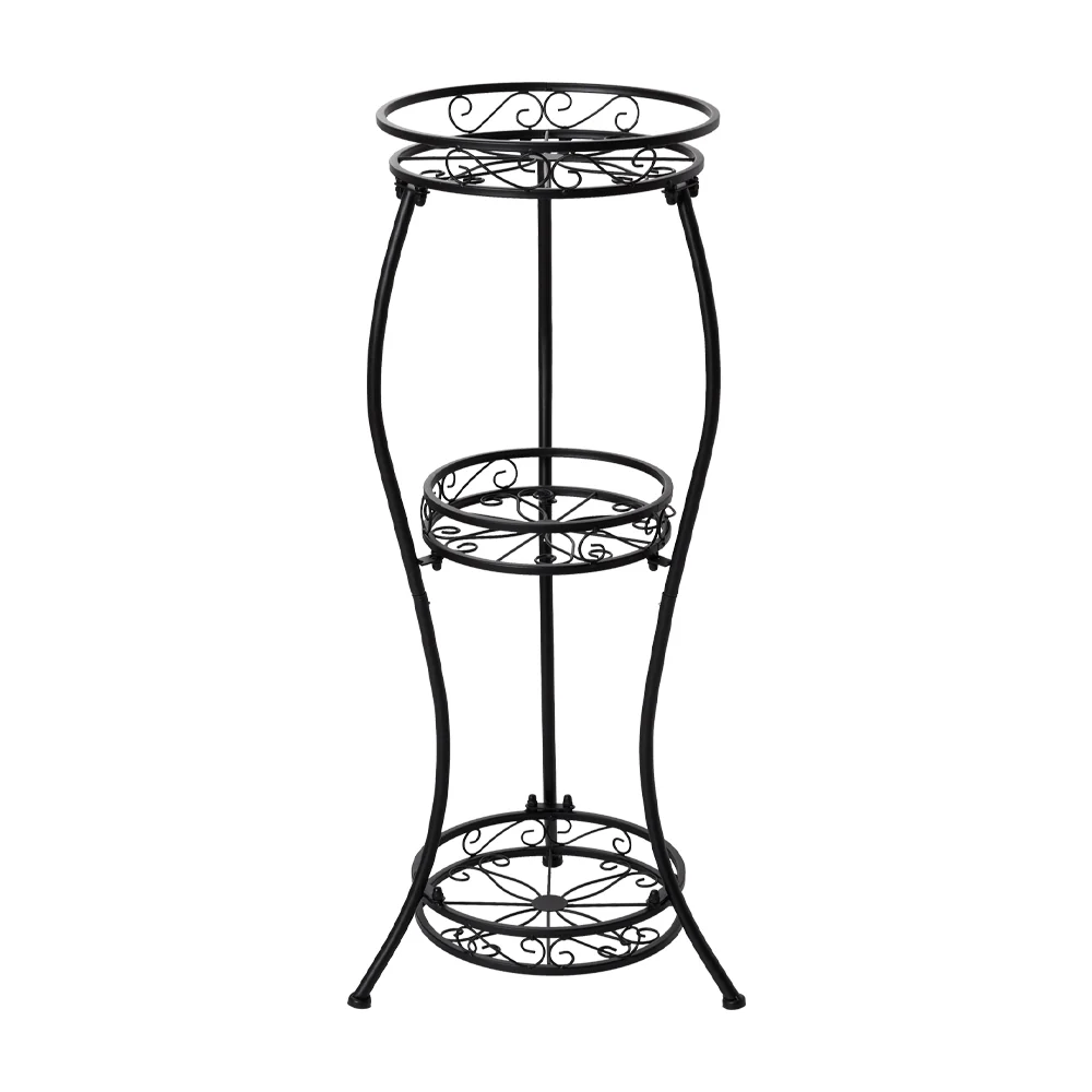 Breeins 3-Tier Black Iron Plant Stand - Image 5