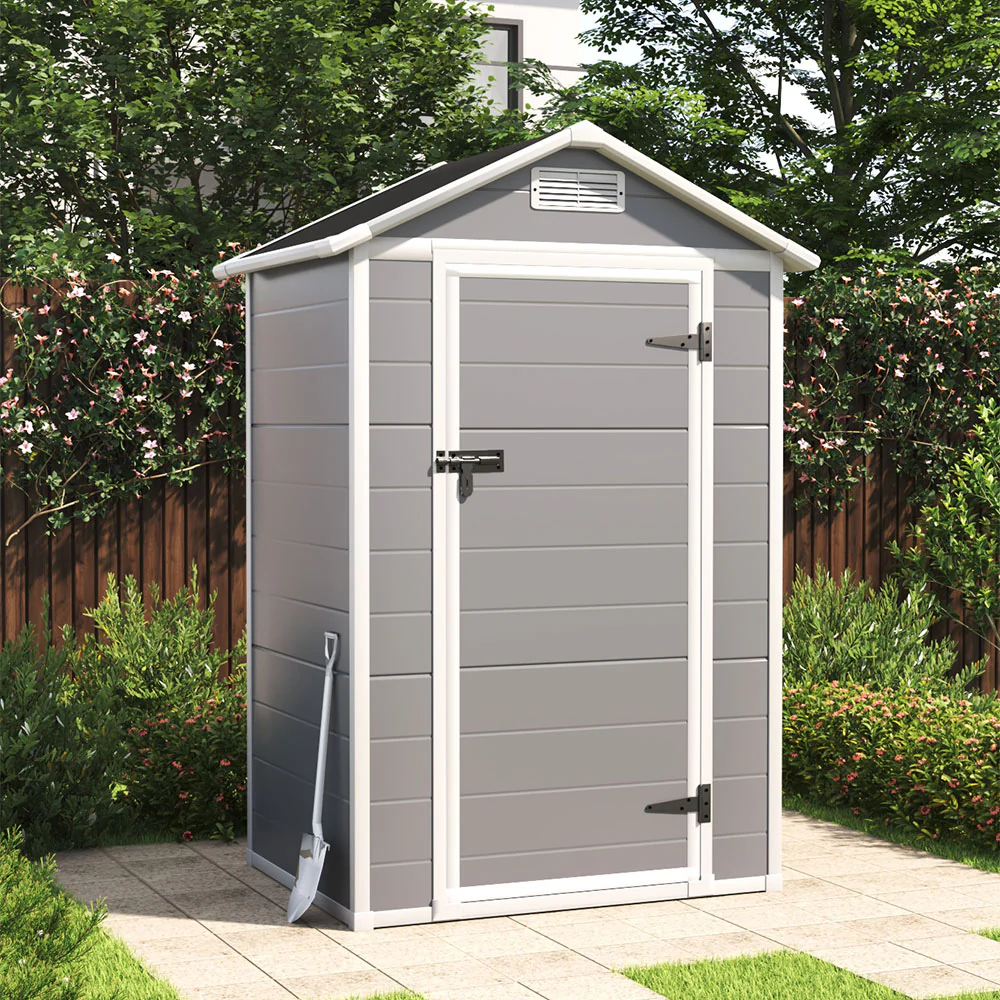 Breeins 4 x 3FT Apex Roof Garden Shed Outdoor Storage House - Image 2