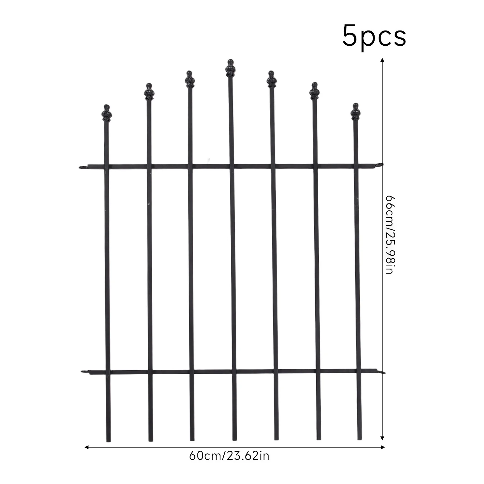 Breeins 5Pcs Outdoor Metal Garden Fences - Image 8
