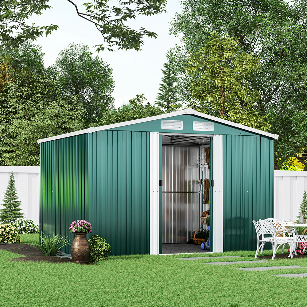 Breeins 6 x 8ft Metal Garden Tool Storage Shed - Image 3