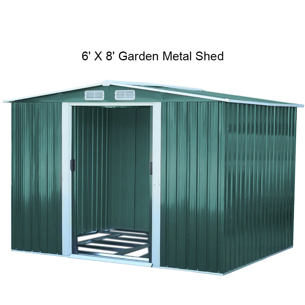 Breeins 6 x 8ft Metal Garden Tool Storage Shed - Image 5