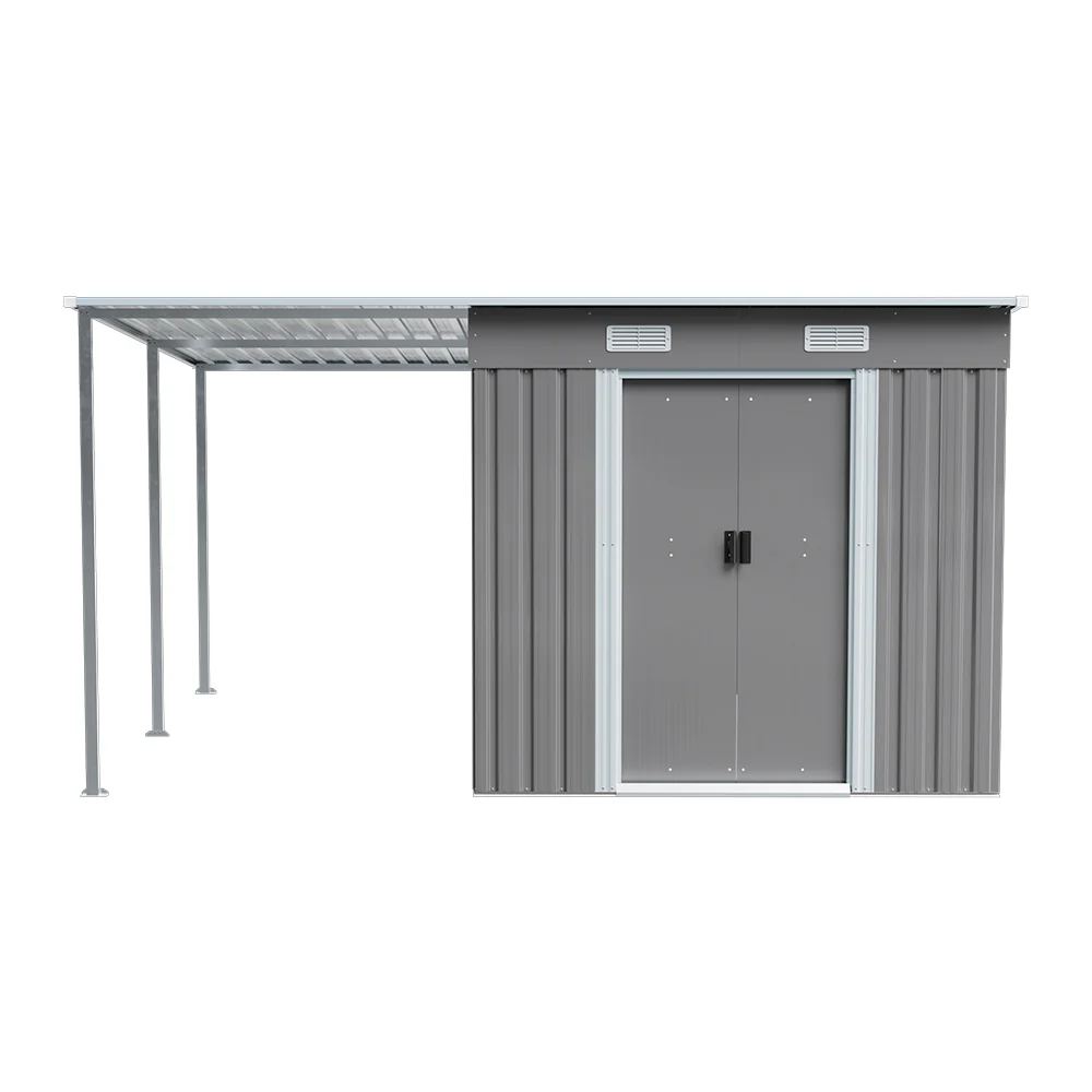 Breeins 6 x 9FT Metal Garden Storage Shed with Sliding Door - Image 4