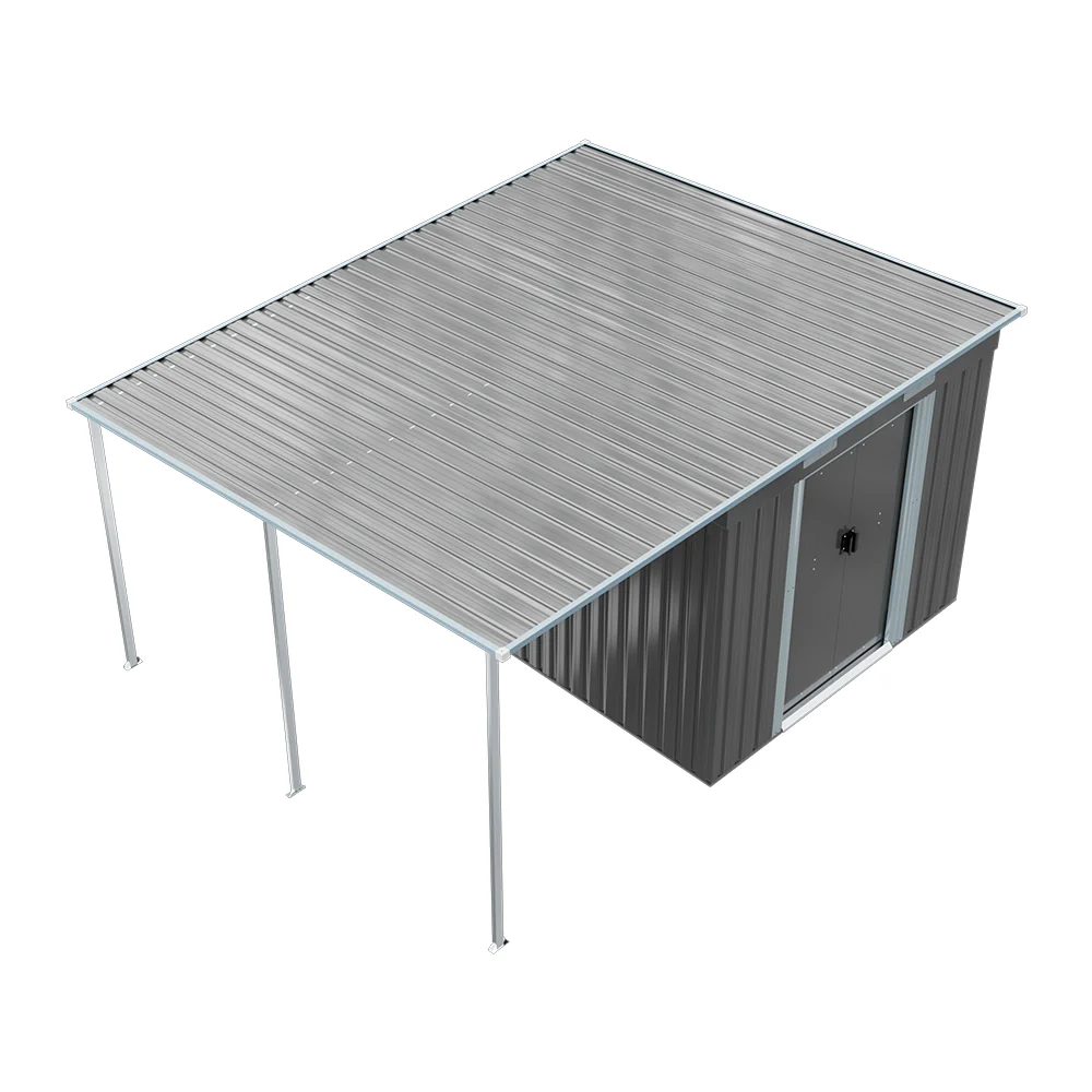 Breeins 6 x 9FT Metal Garden Storage Shed with Sliding Door - Image 6