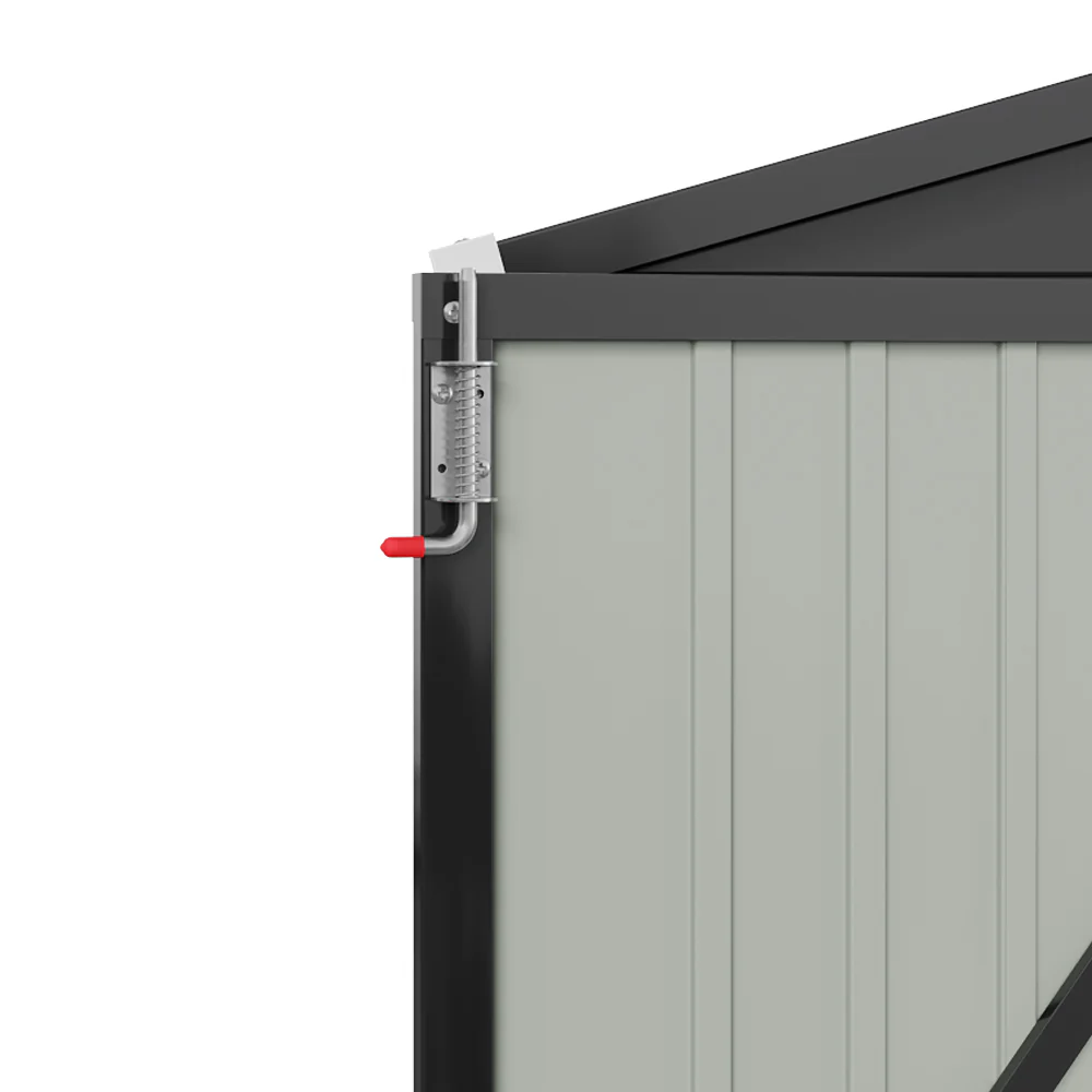 Breeins 8x5.7FT Metal Apex Roof Garden Storage Shed - Image 7