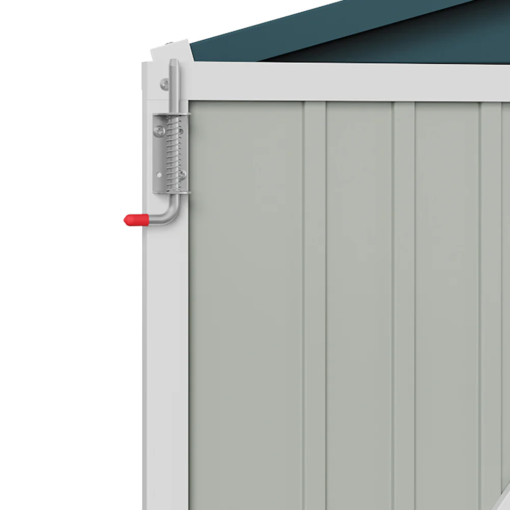 Breeins 8x5.7FT Metal Apex Roof Garden Storage Shed - Image 7
