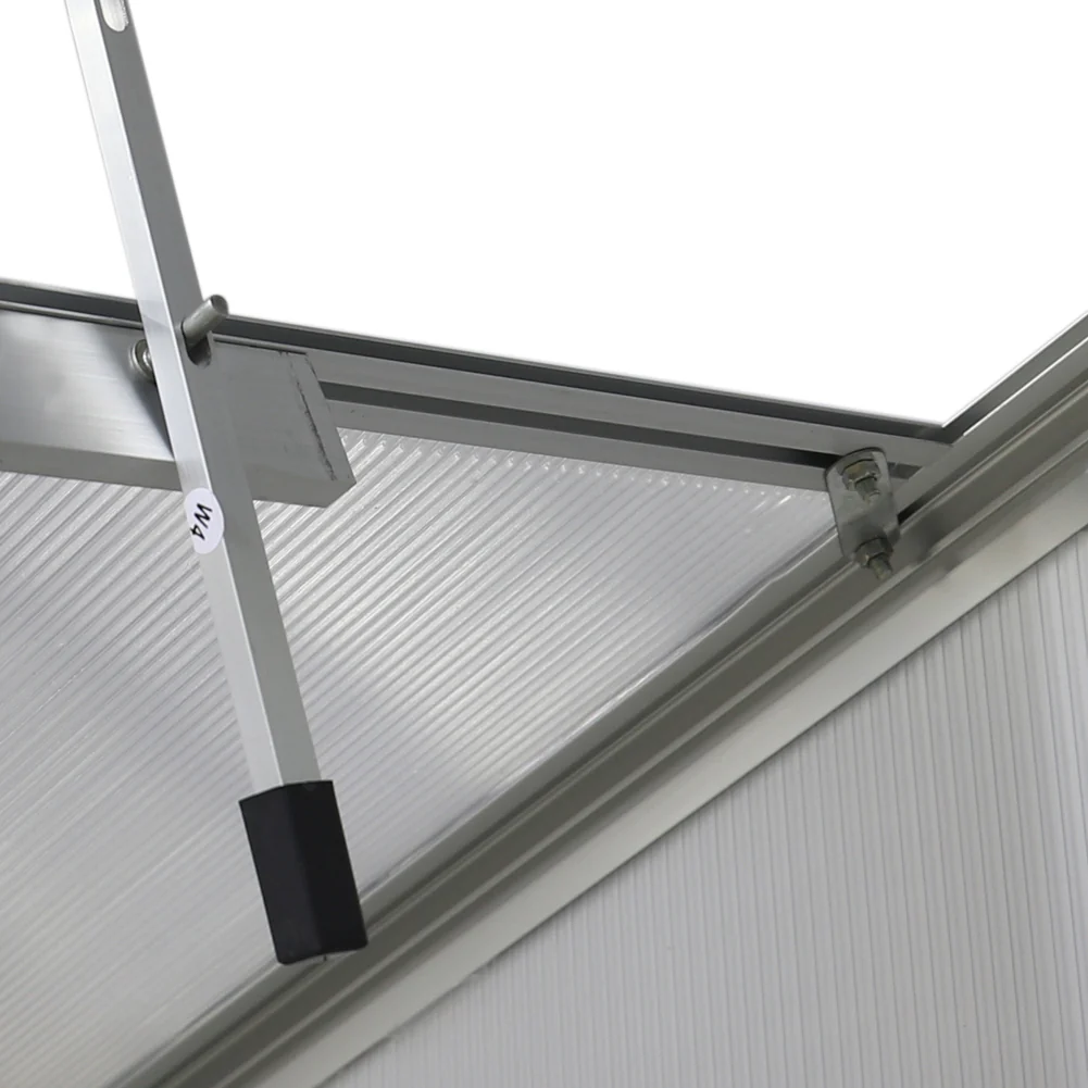 Breeins Aluminium Hobby 6 X 10ft Greenhouse With Base And Window Opening - Image 4