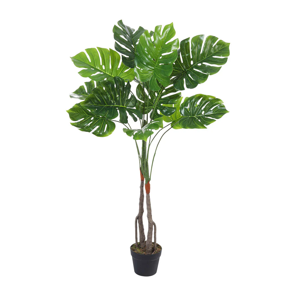 Breeins Artificial Monstera Deliciosa Tree In Pot For Decoration - Image 6