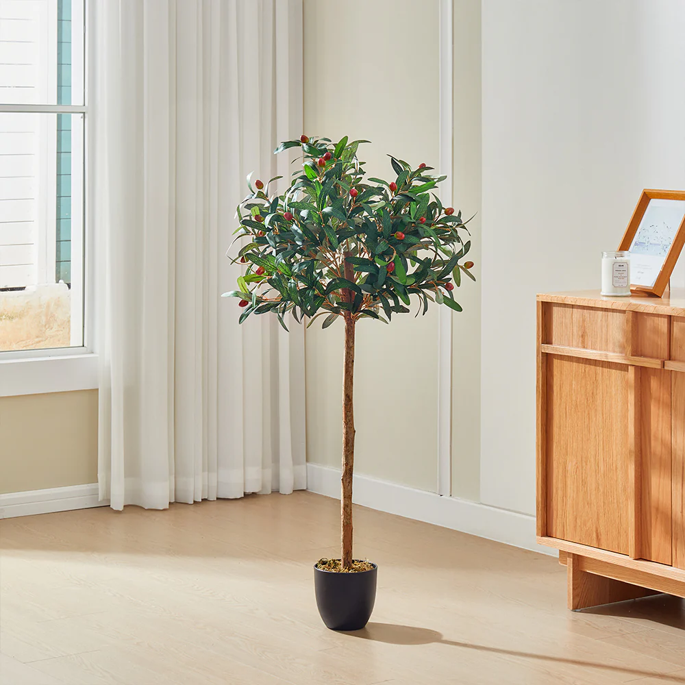 Breeins Artificial Olive Tree Decorative Plant In Planter - Image 2