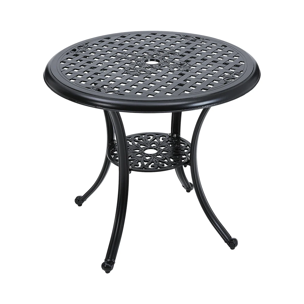 Breeins Cast Aluminum Patio Dining Table with Umbrella Hole - Image 6