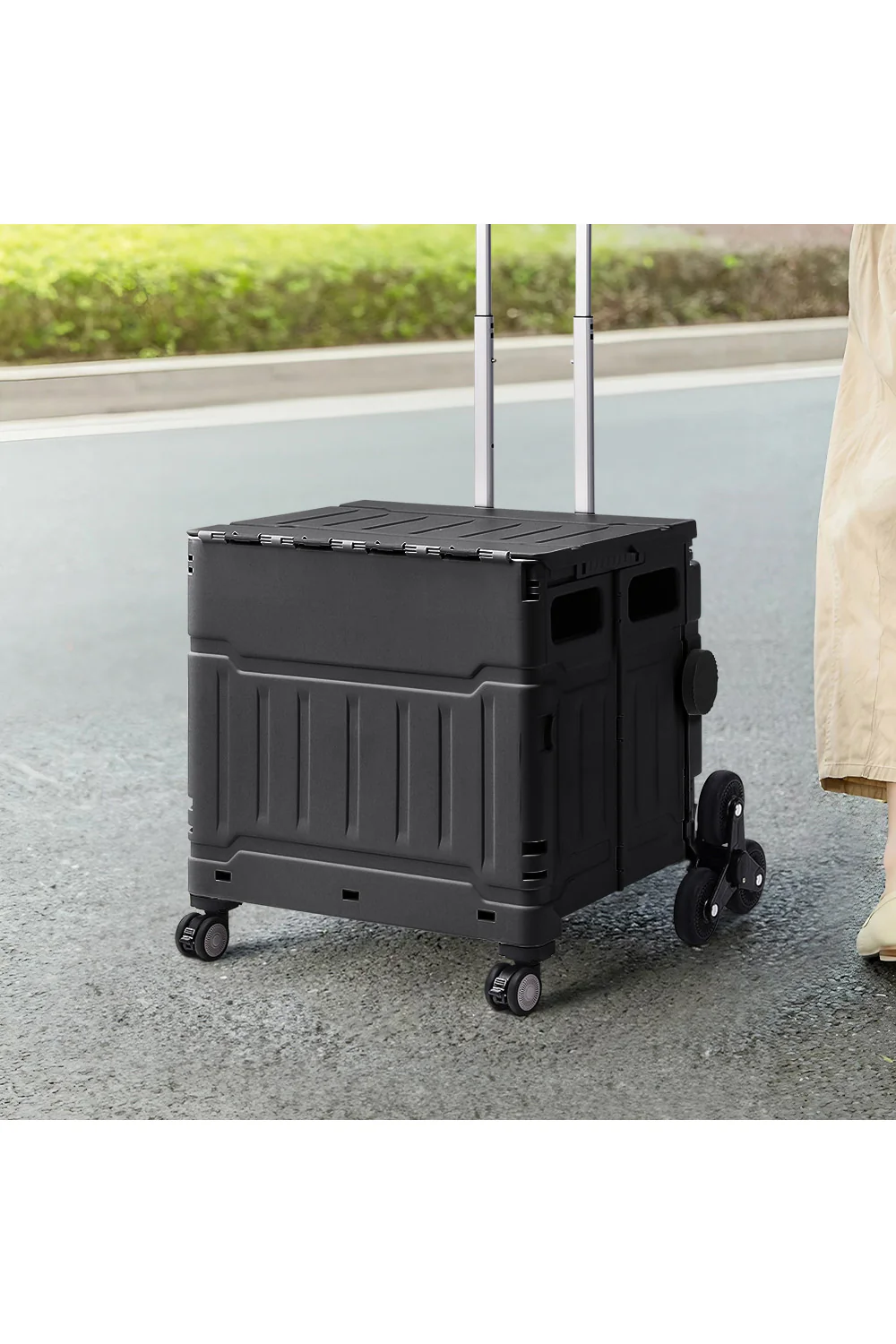 Breeins Collapsible Rolling Utility Crate - Image 2