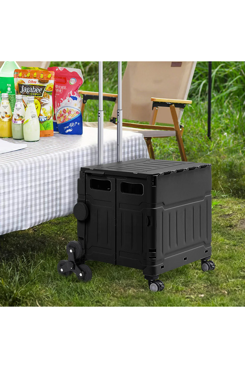Breeins Collapsible Rolling Utility Crate - Image 3