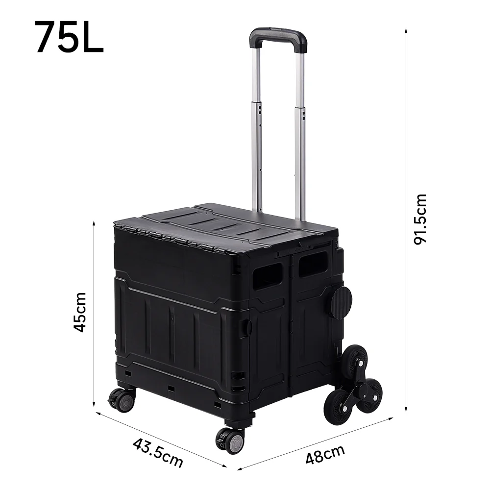 Breeins Collapsible Rolling Utility Crate - Image 4