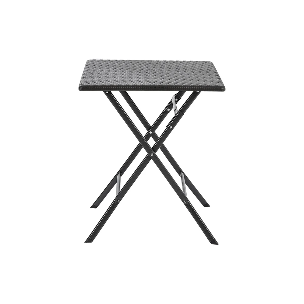 Breeins Foldable 3-Piece Bistro Set with Rattan-Style Table and Chairs - Image 4