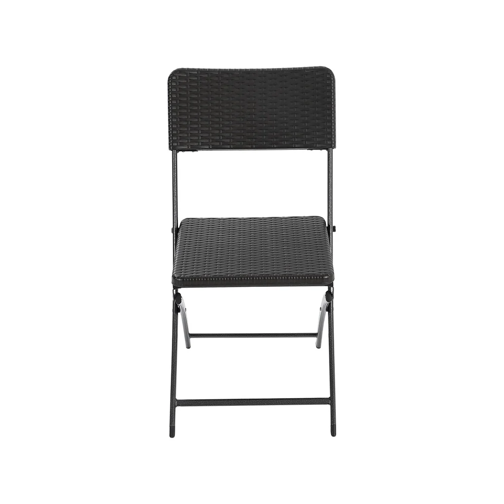 Breeins Foldable 3-Piece Bistro Set with Rattan-Style Table and Chairs - Image 7