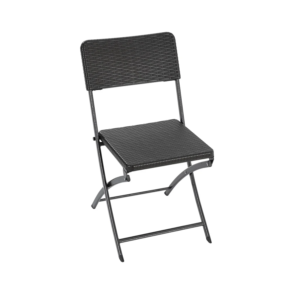 Breeins Foldable 3-Piece Bistro Set with Rattan-Style Table and Chairs - Image 8