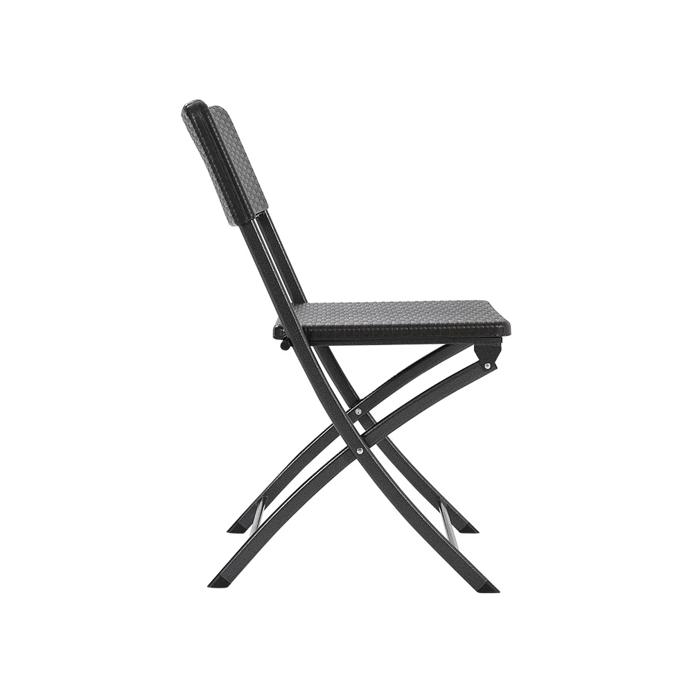 Breeins Foldable 3-Piece Bistro Set with Rattan-Style Table and Chairs - Image 9