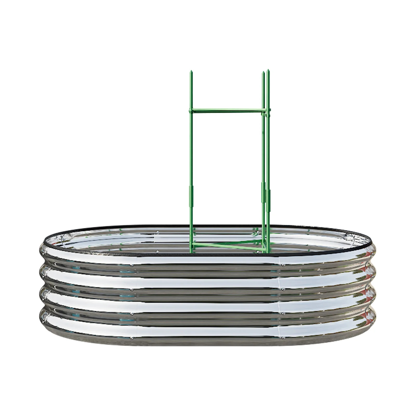 Breeins Galvanized Steel Raised Garden Bed