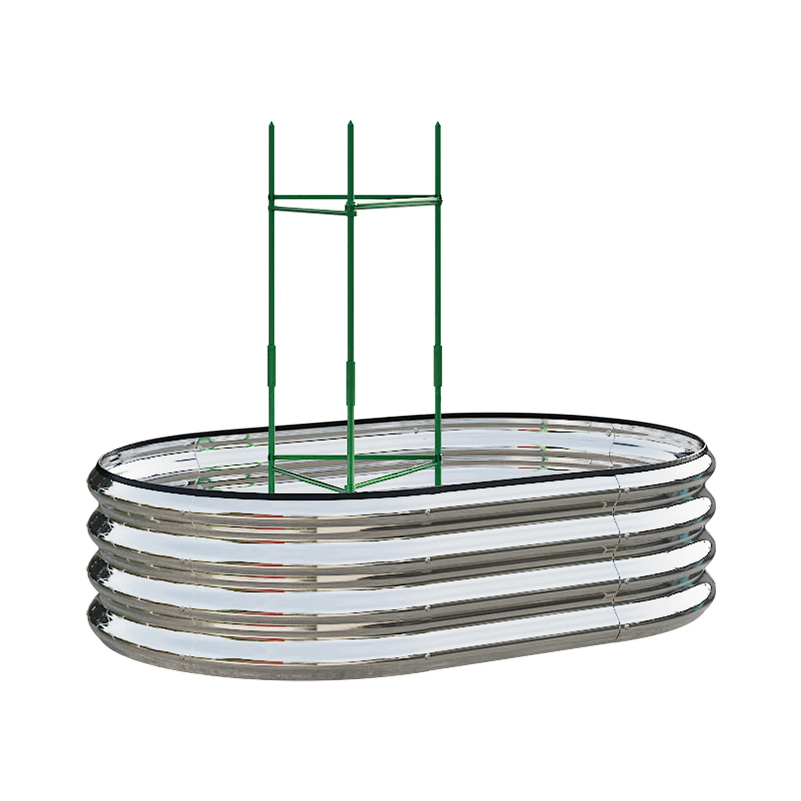 Breeins Galvanized Steel Raised Garden Bed - Image 5