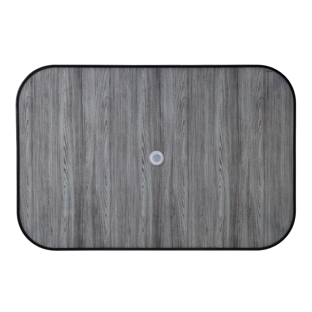 Breeins Garden Tempered Glass Wood Grain Coffee Table - Image 6