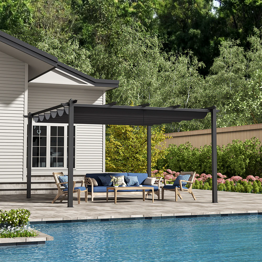 Breeins Heavy Duty Patio Pergola Sun Shelter