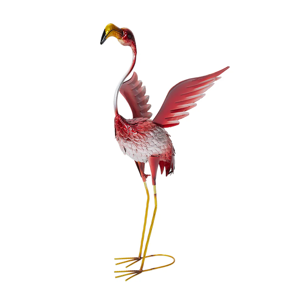 Breeins Metal Flamingo Garden Statue Decoration Ornament - Image 4