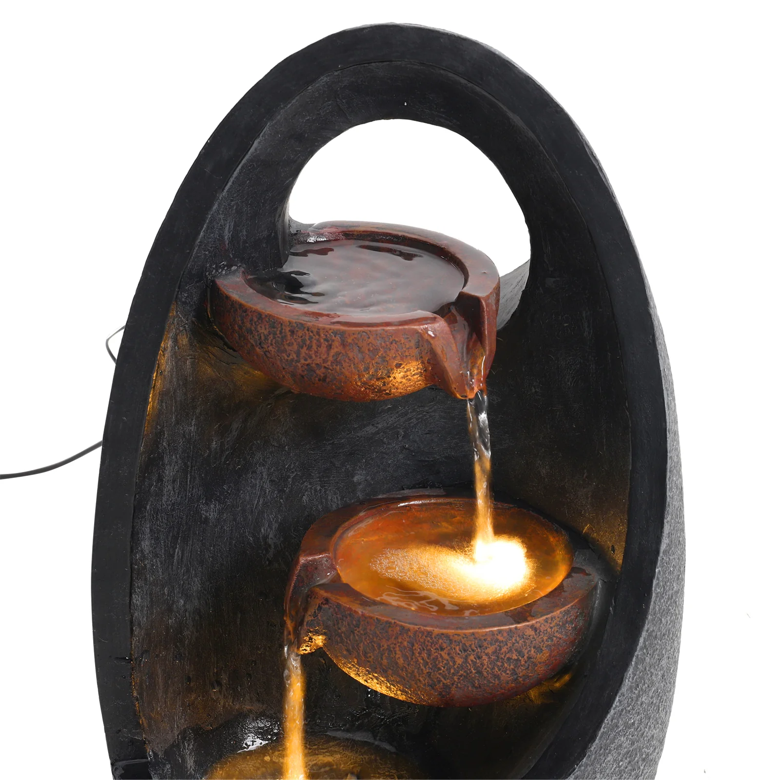 Breeins Outdoor Creative Egg Shape Water Feature Fountain Electric - Image 7