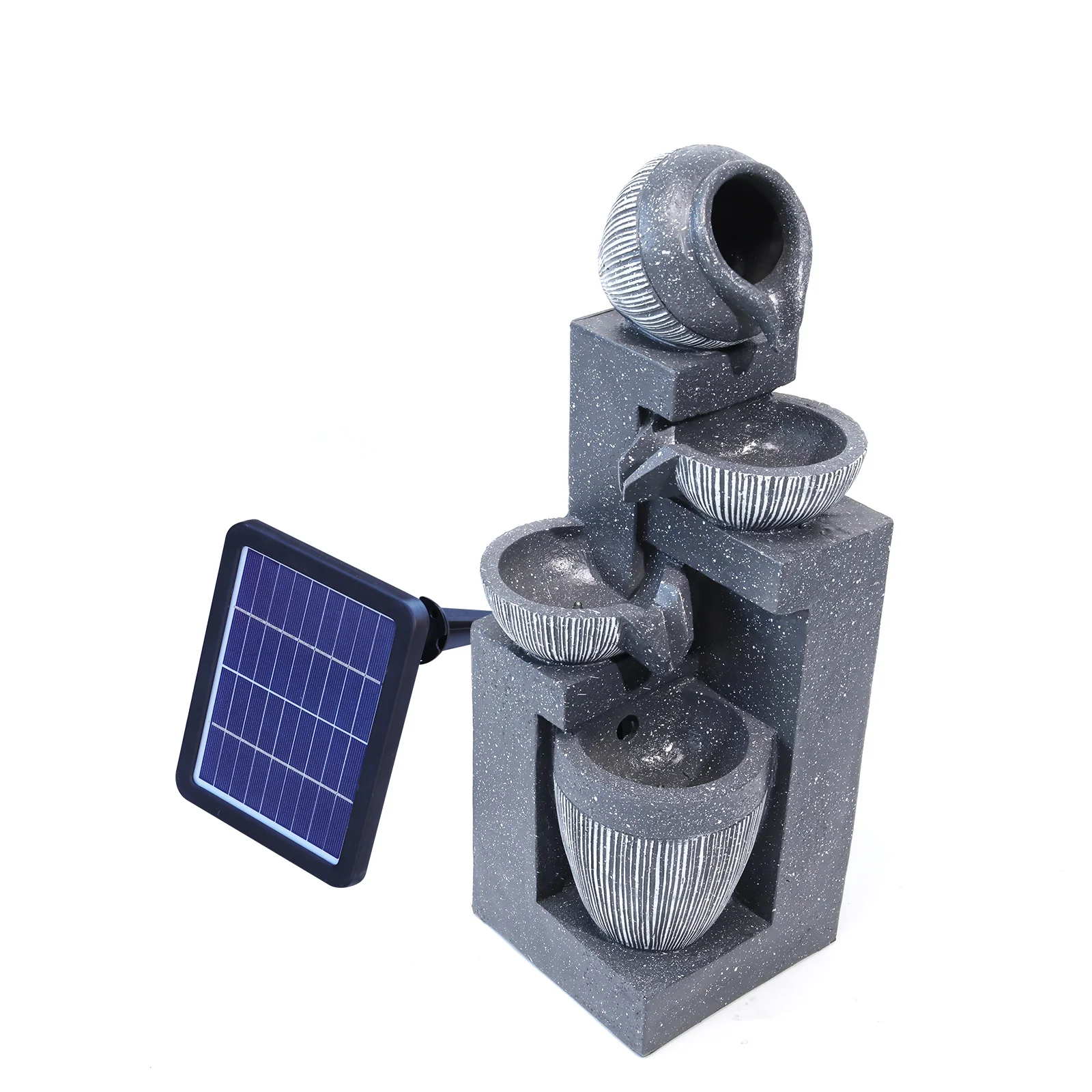 Breeins Outdoor LED Water Fountain Rockery Decor with Pump Solar Power - Image 3