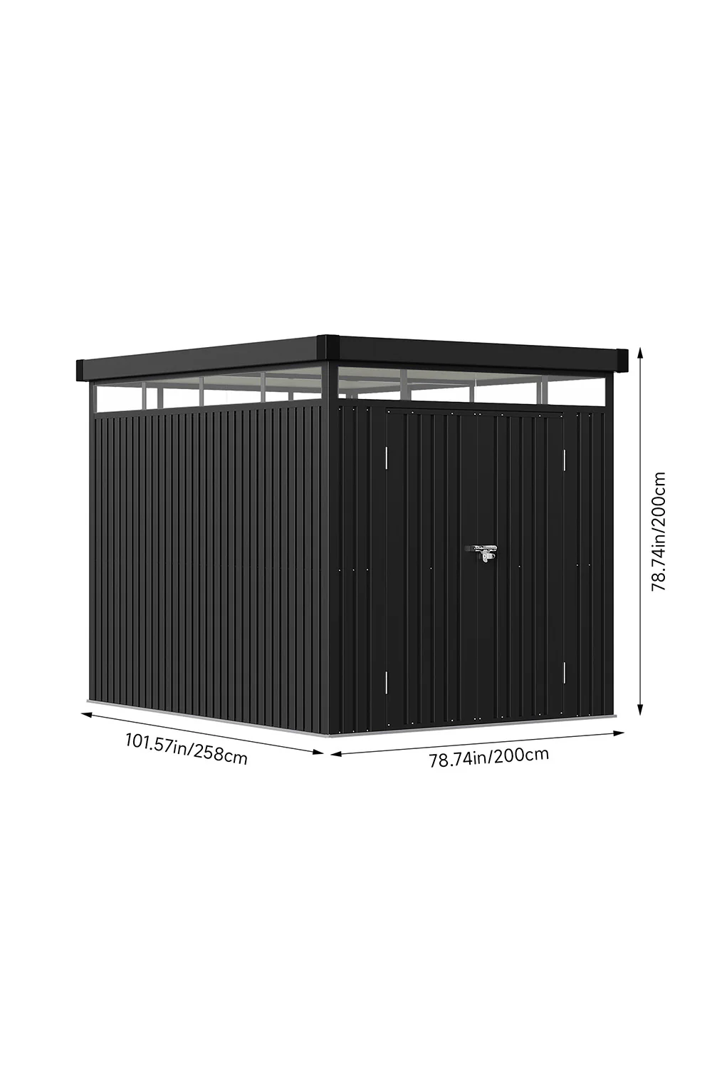Breeins Outdoor Metal Garden Storage Shed - Image 12