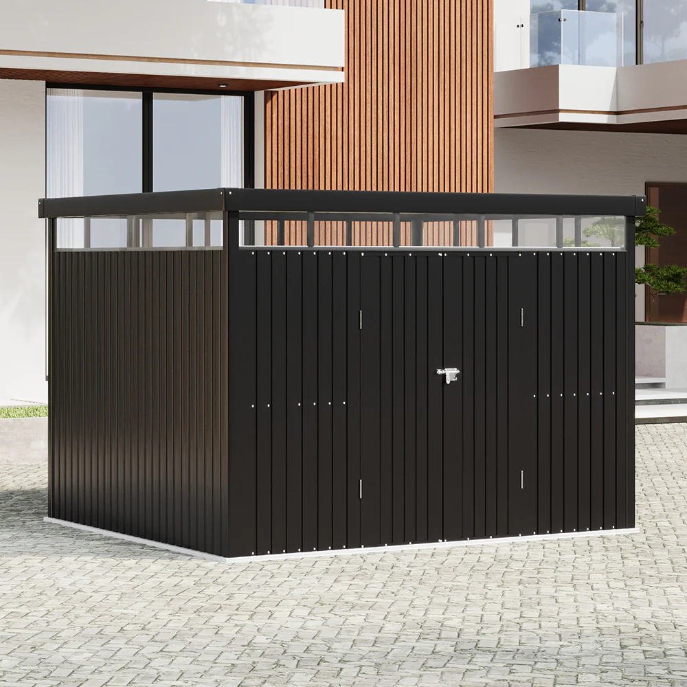 Breeins Outdoor Metal Garden Storage Shed - Image 2