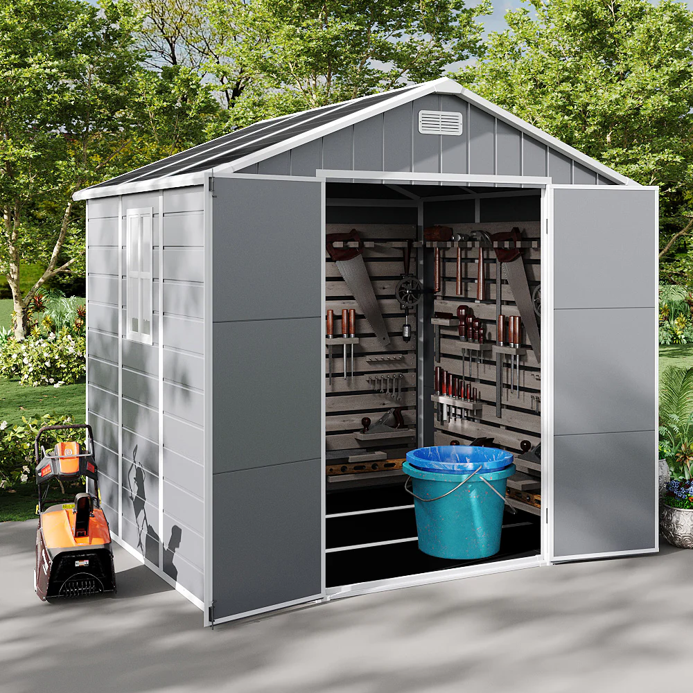 Breeins Outdoor Plastic Garden Storage Shed - Image 2