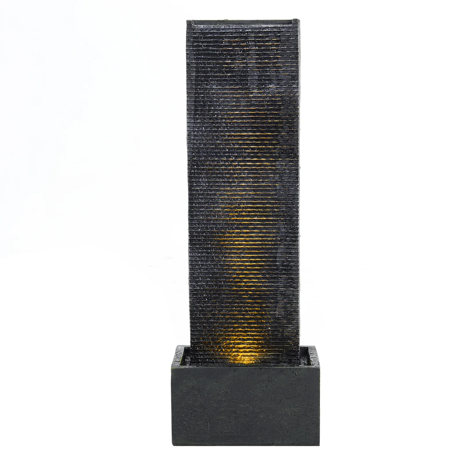 Breeins Outdoor Wall Standing Fountain Water Feature Fountain Stone - Image 4