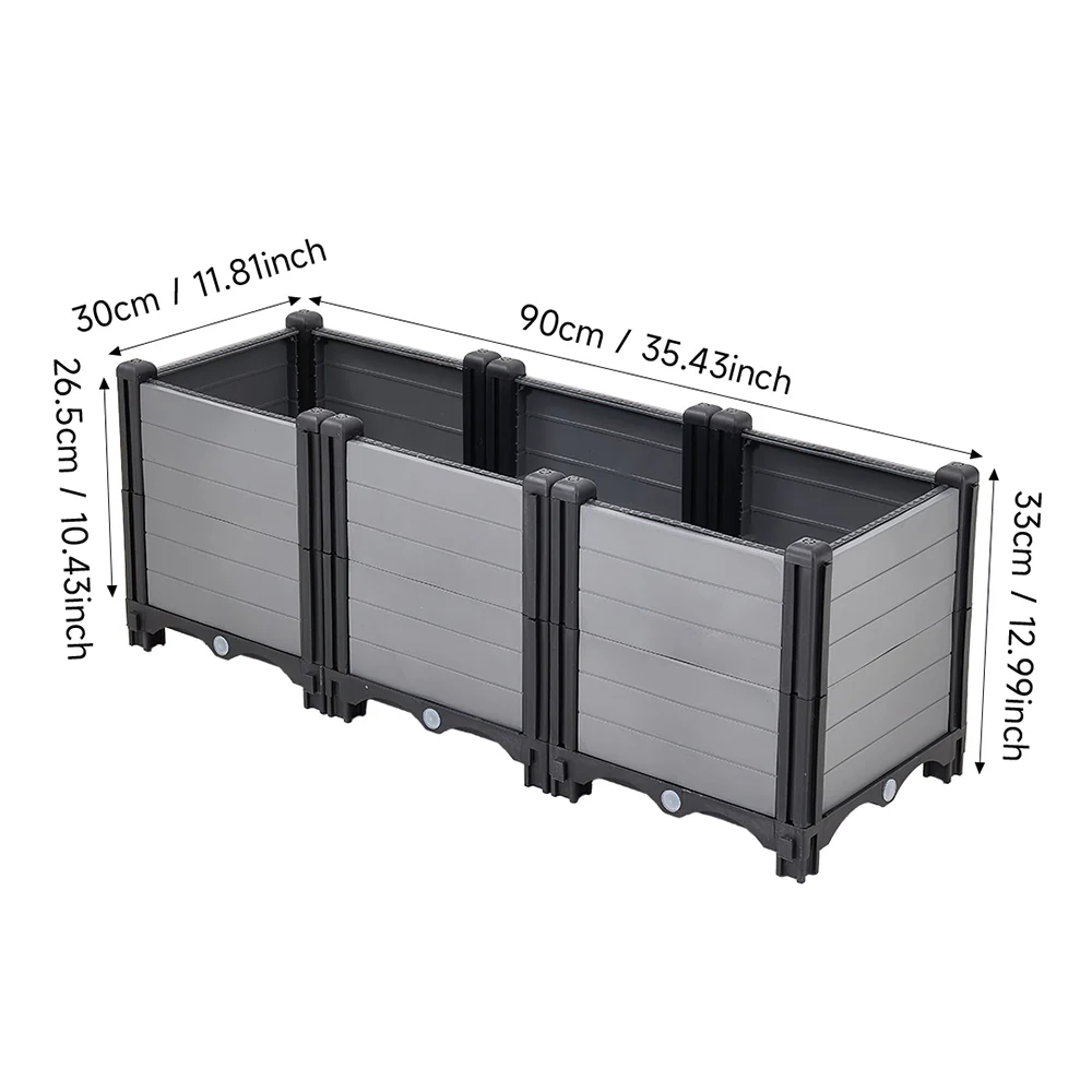 Breeins Plastic Raised Garden Bed Planter Box - Image 11