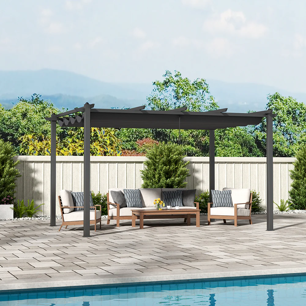 Breeins Rust-Resistant Pergola with UV-Protected Roof - Image 2