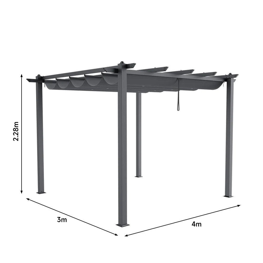 Breeins Rust-Resistant Pergola with UV-Protected Roof - Image 4