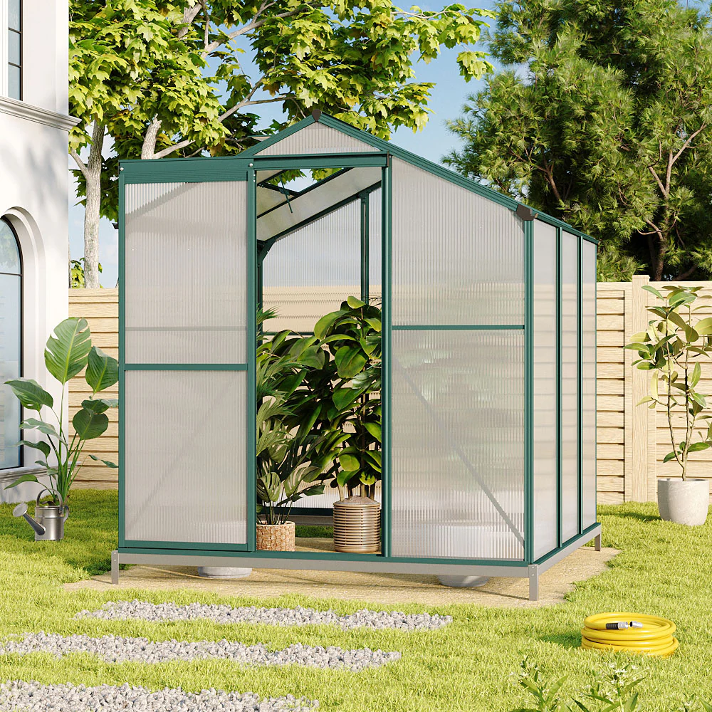 Breeins Rustproof Aluminium Frame 6 X 6ft Greenhouse - Image 2
