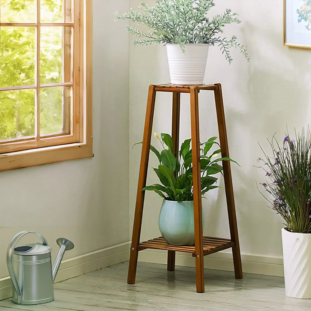 Breeins Solid Wood Indoor Plant Shelf Unit - Image 2