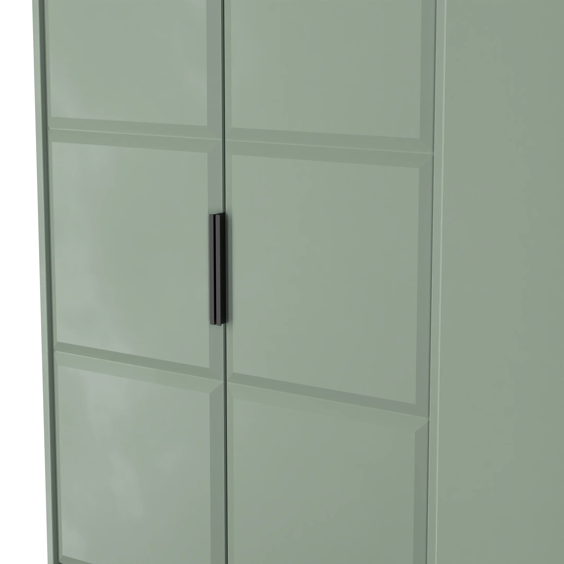 Bremen Ready Assembled 2 Door 2 Drawer Wardrobe in Reed Green - Image 4