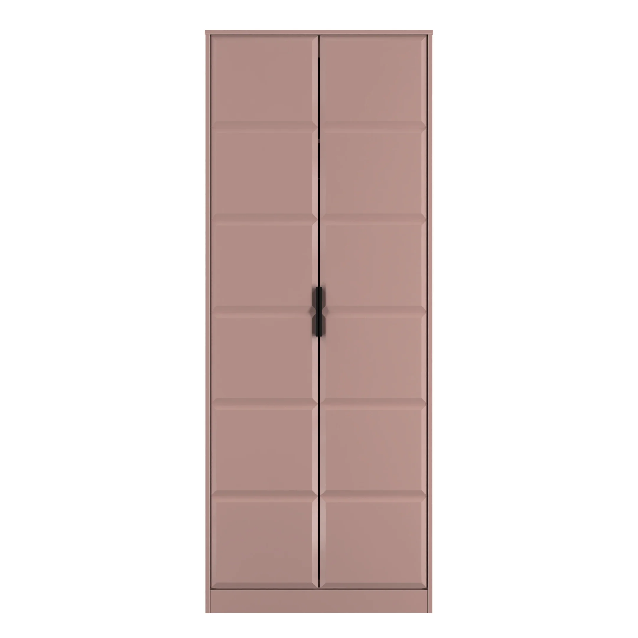 Bremen Ready Assembled 2 Door Wardrobe in Kobe Pink