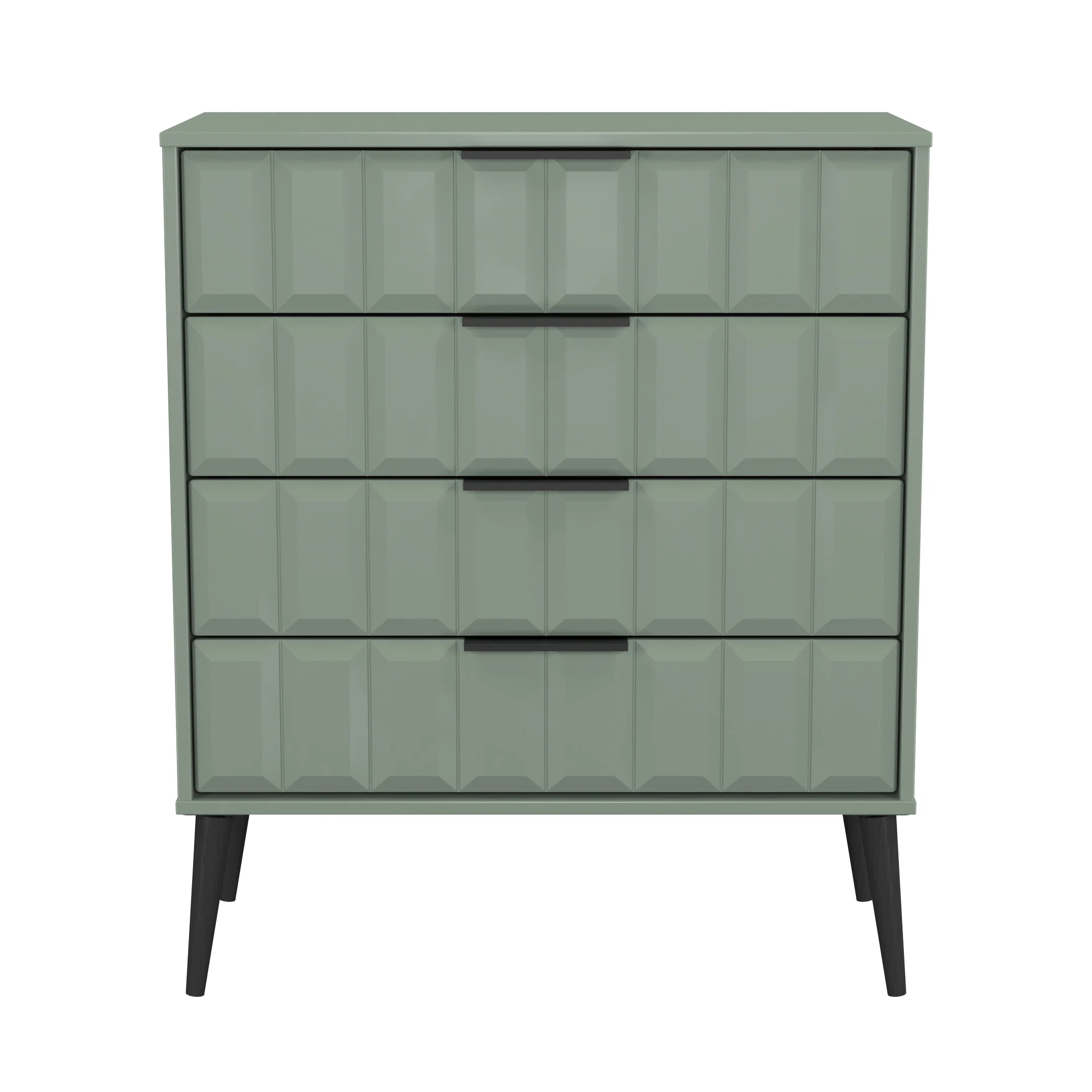 Bremen Ready Assembled 4 Drawer Chest in Reed Green