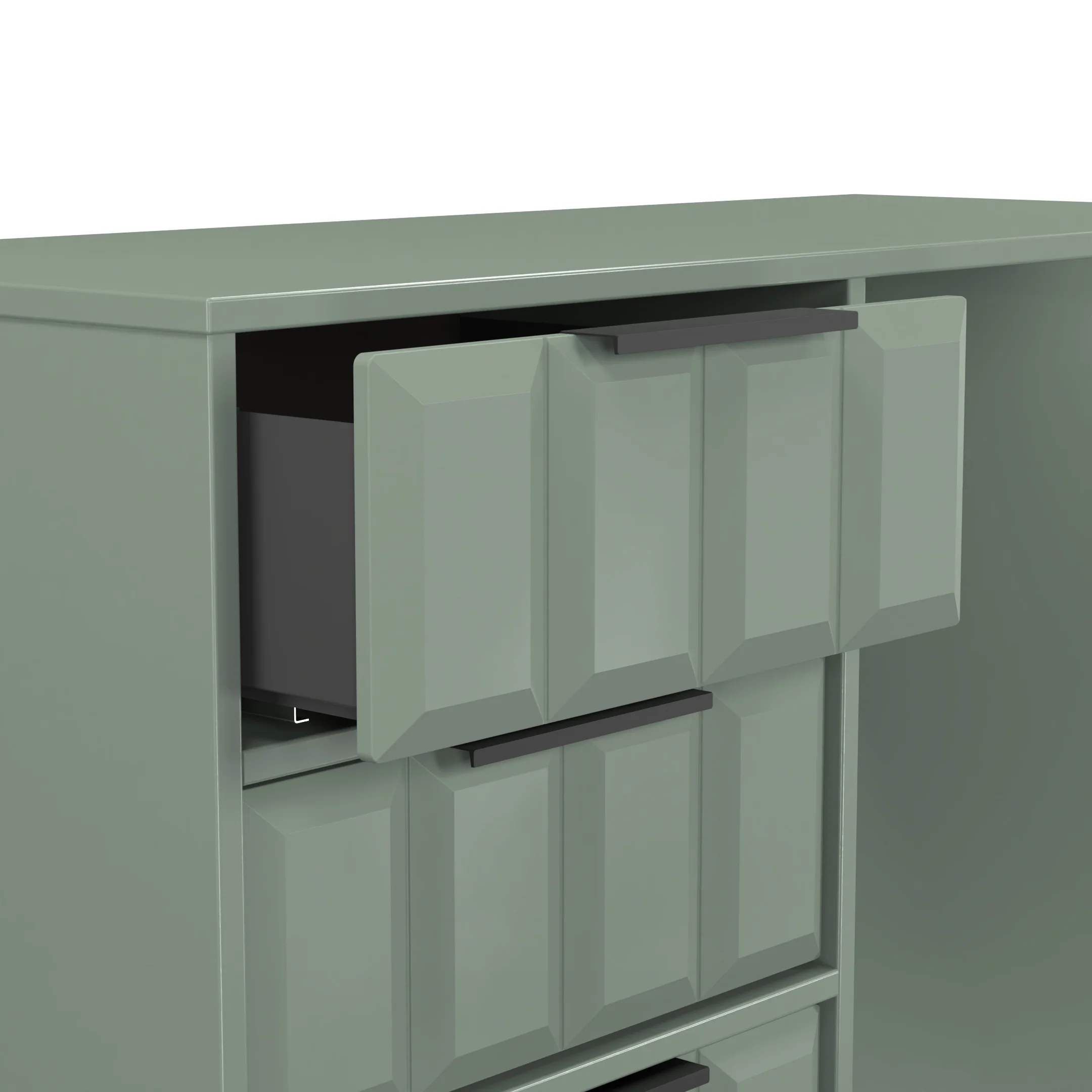 Bremen Ready Assembled 4 Drawer Vanity in Reed Green - Image 5