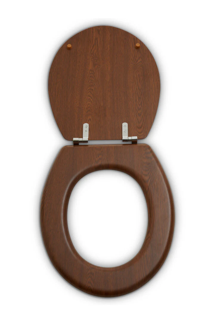 Brooks Dark Oak Toilet Seat - Image 2