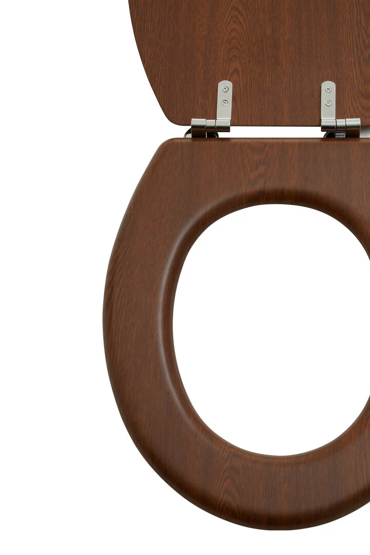 Brooks Dark Oak Toilet Seat - Image 3