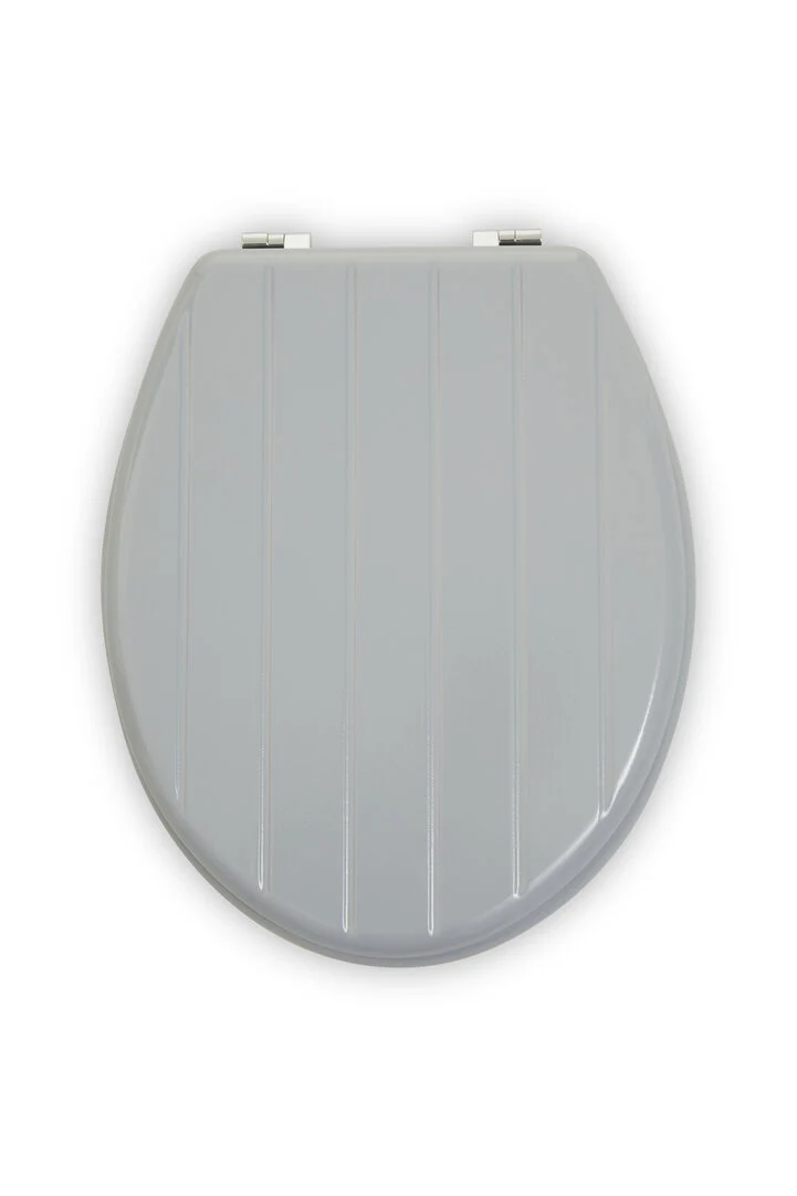 Brooks Grey Panel Effect Toilet Seat