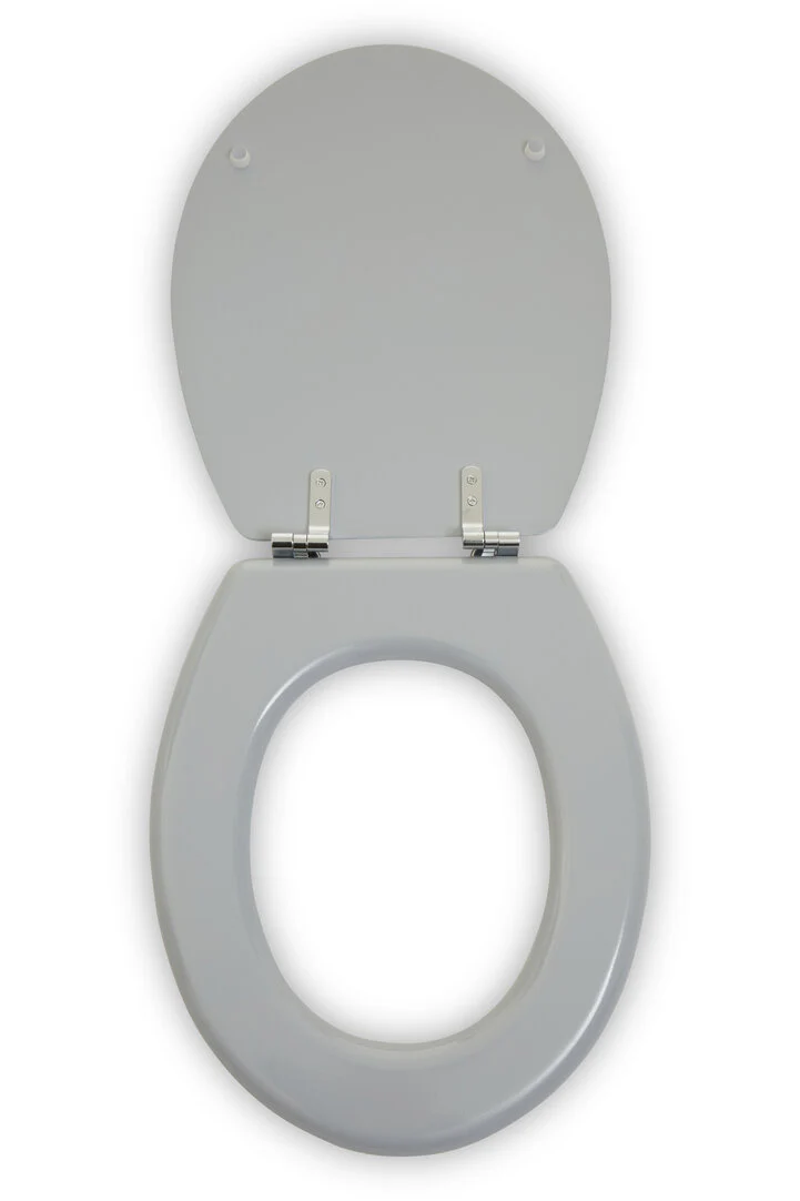 Brooks Grey Panel Effect Toilet Seat - Image 2